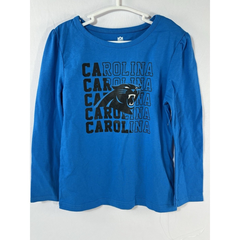carolina panthers nfl long sleeve T-shirt Girls Size 4T